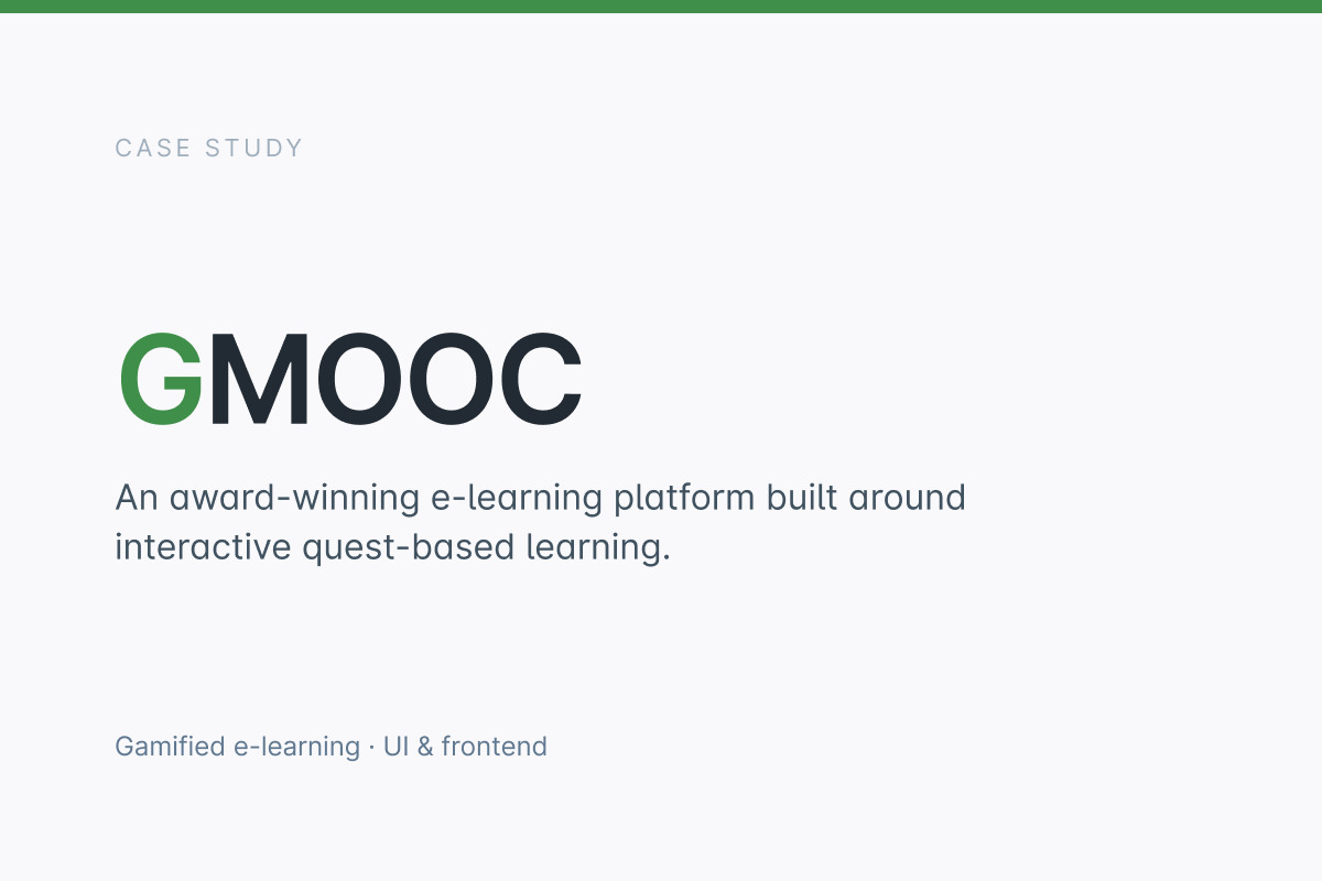 G-MOOC (Gamified Massive Open Courses)